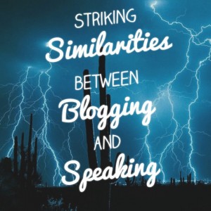 Public speaking and blogging similarities