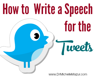 How to write a speech for twitter